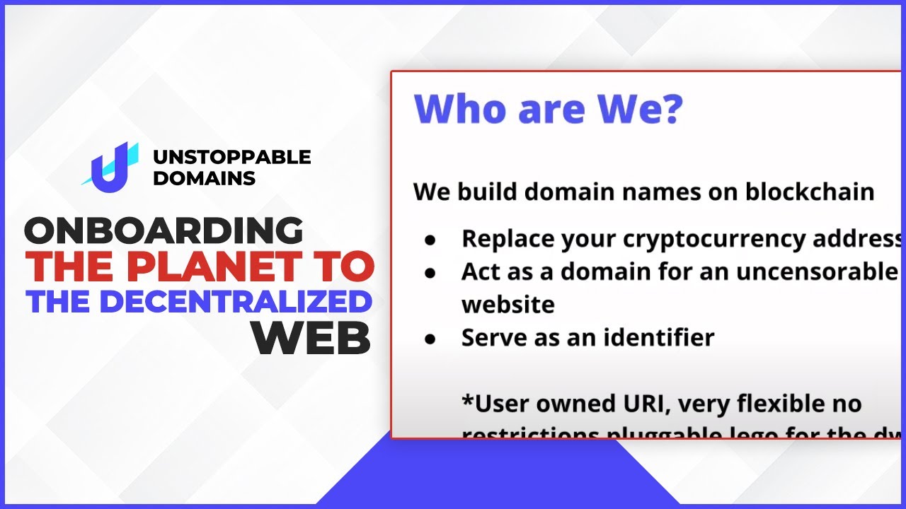 Onboarding the planet to the decentralized web.