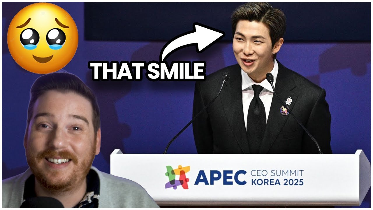 RM (BTS): Выступление на конференции APEC | РЕАКЦИЯ [то, как он всё это время улыбался!! 🥺)