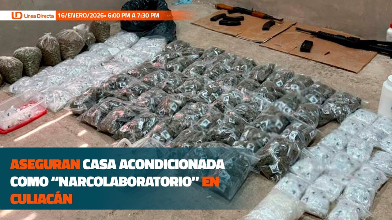 Aseguran casa acondicionada como “narcolaboratorio” en Culiacán