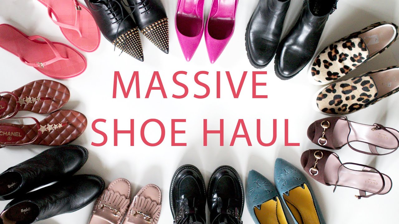 MASSIVE DESIGNER SHOE HAUL. Покупки: ОЧЕНЬ МНОГО ОБУВИ! Chanel, Gucci, Tods,  Burberry