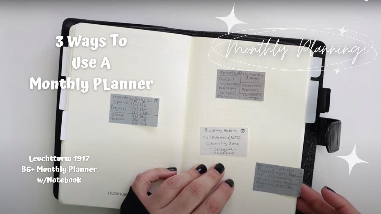 PLANNER | 3 WAYS TO USE A MONTHLY PLANNER | LEUCHTTURM 1917 B6 + MONTHLY WITH PLANNER