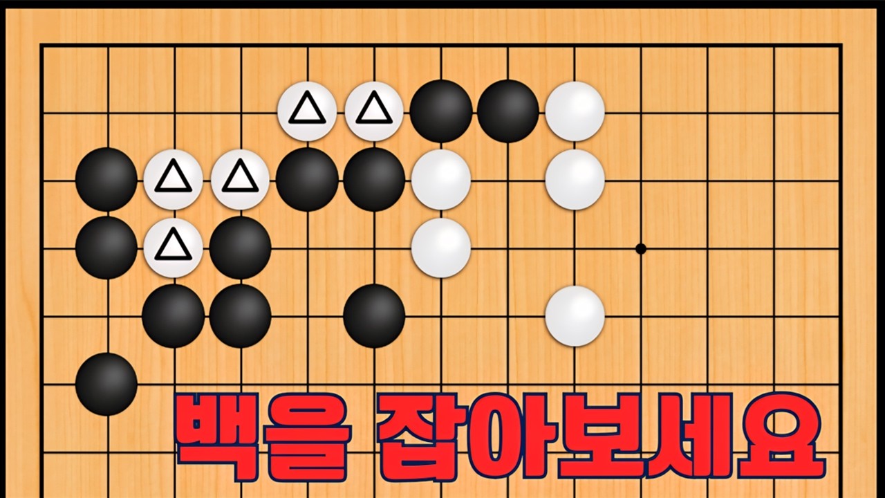 천재일우 묘수가 있습니다. 백을 꼭 잡아보세요