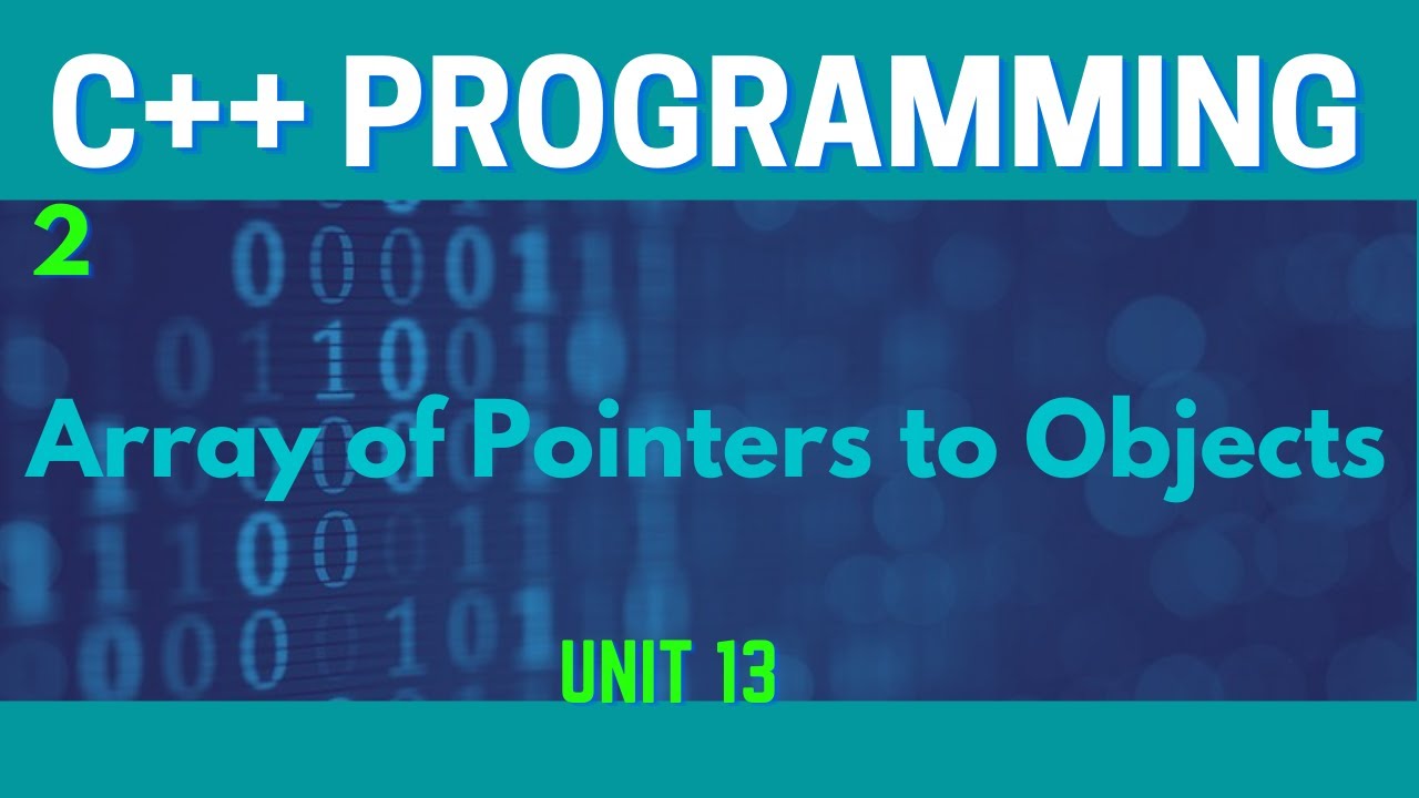 Array of Pointers to Objects in C++(Urdu/Hindi)