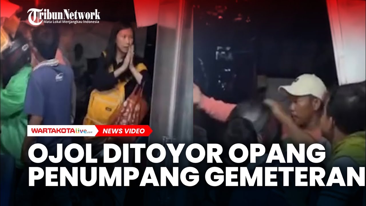 SADIS,Ojol Ditoyor Opang Penumpang Gemeteran dan Mohon Maaf