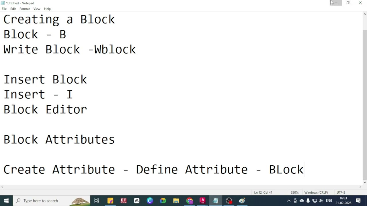 Block Attributes