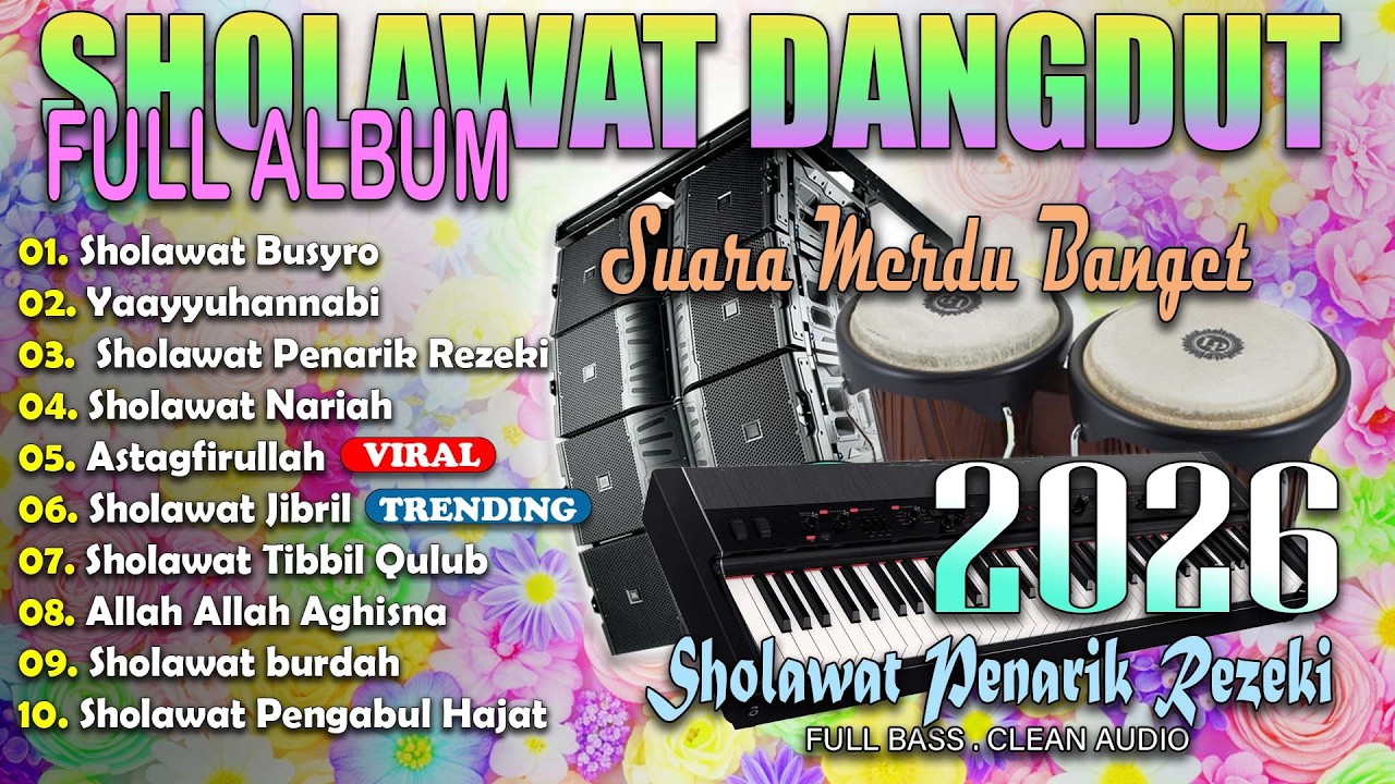 SHOLAWAT DANGDUT KOPLO TERBAIK 2026 | Jibril, Aghisna, Burdah | SHOLAWAT PENARIK REZEKI TERPOPULER