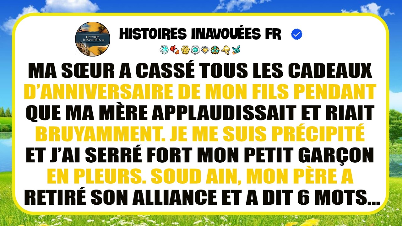 Ma Sœur A Brisé Les Cadeaux D’anniversaire De Mon Fils, Ma Mère Riait… Puis Mon Père A Réagi.