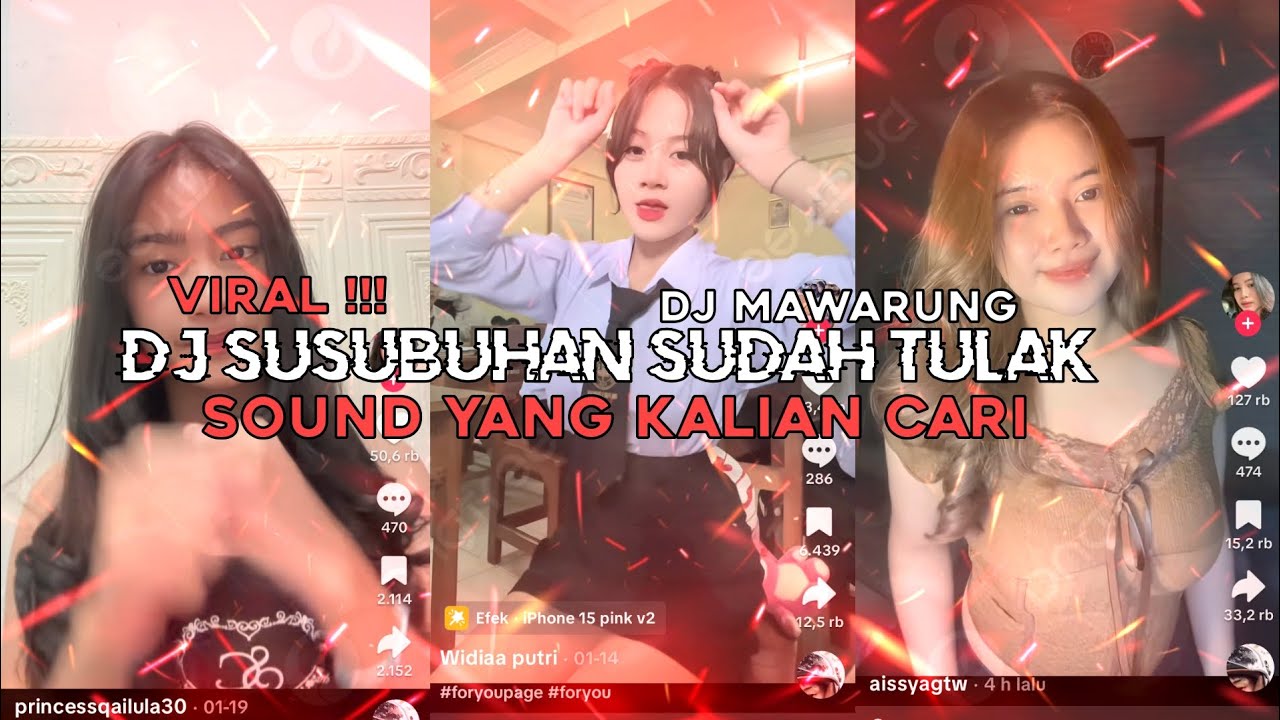 DJ SUSUBUHAN SUDAH TULAK - DJ MAWARUNG BY FXRIZZ MENGKANE YANG KALIAN CARI