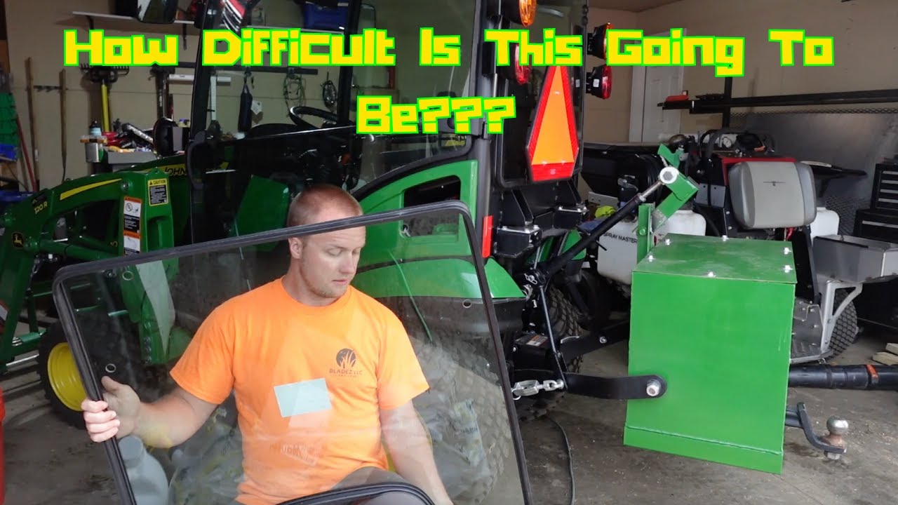 Replacing The Front Window On My John Deere 1025r #johndeere #equipment