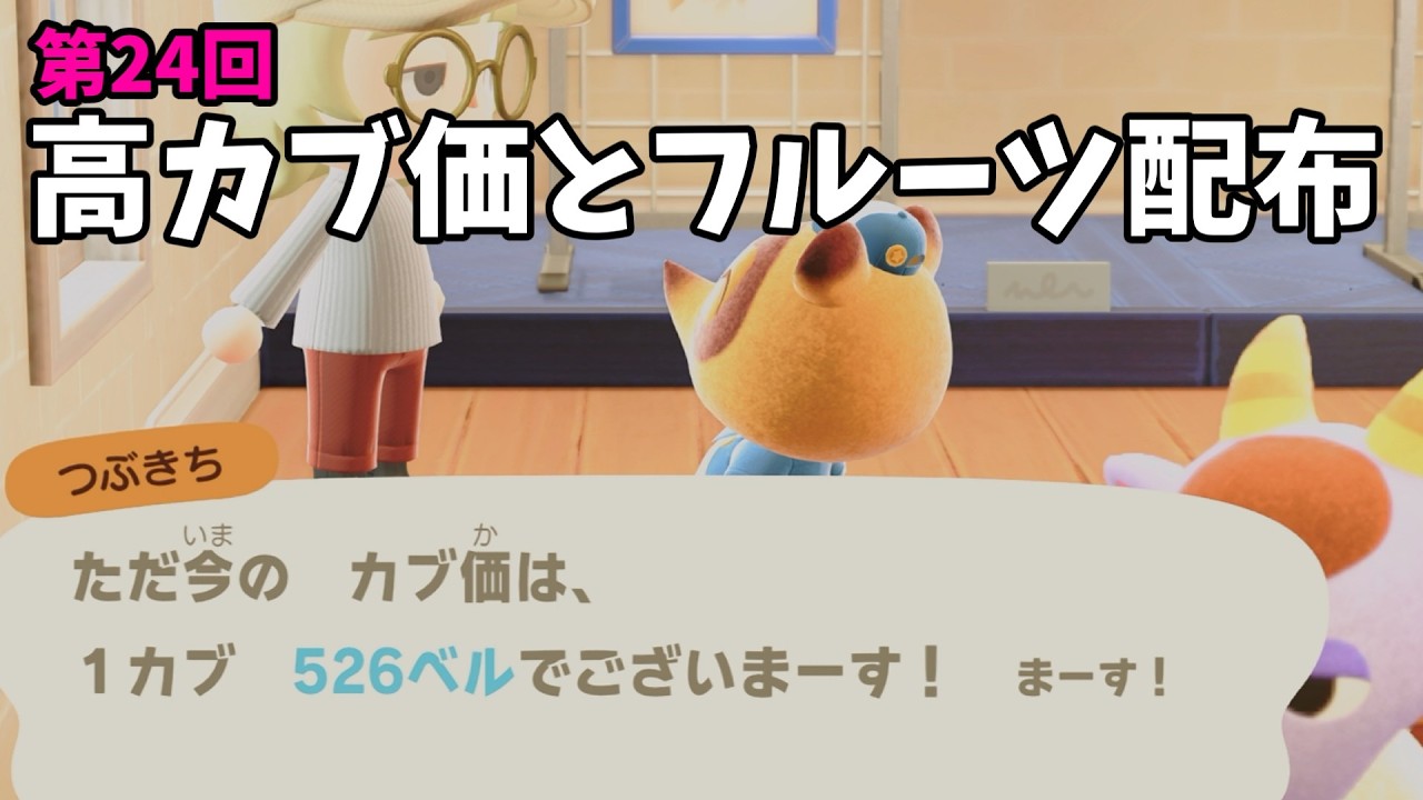 【あつ森】カブ価526ベルと全種フルーツを配布！まったりカブ活初心者歓迎