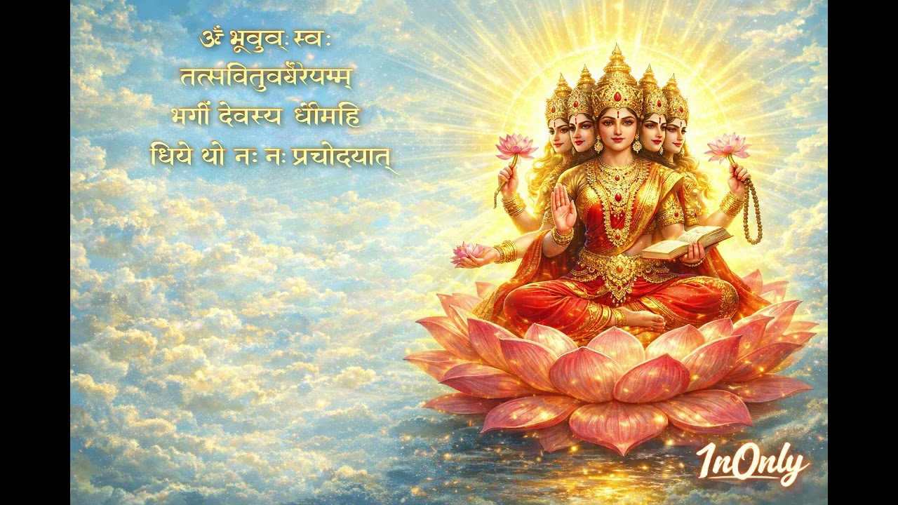 Gayatri Mantra 🕉️  | Powerful Morning Meditation मंत्र | 1nOnly
