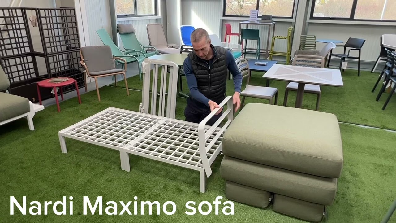 Nardi Maximo outdoor modular sofa assembly
