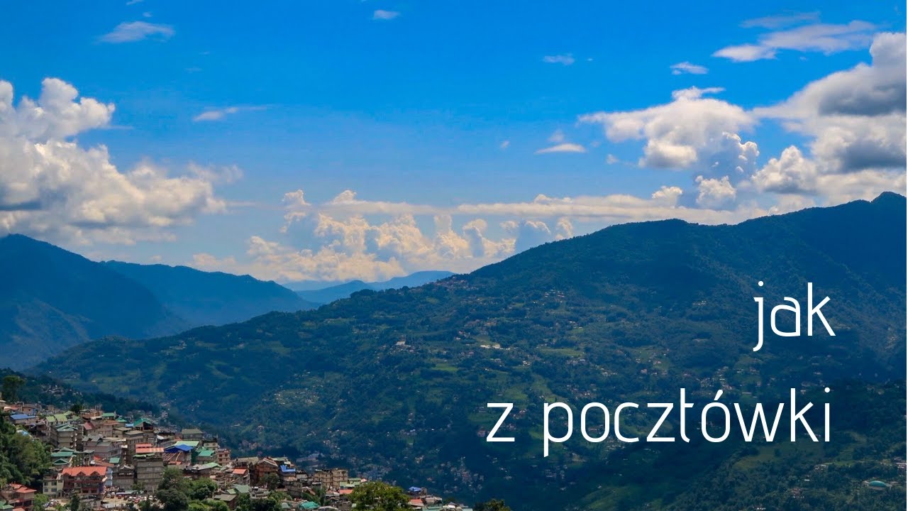 NAJLEPSZY widok z hotelowego okna. GANGTOK, Sikkim, Indie