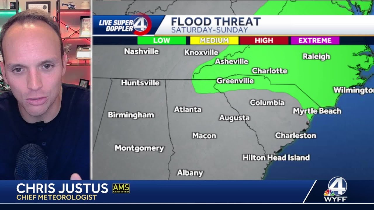 Your Saturday evening forecast for Greenville, South Carolina