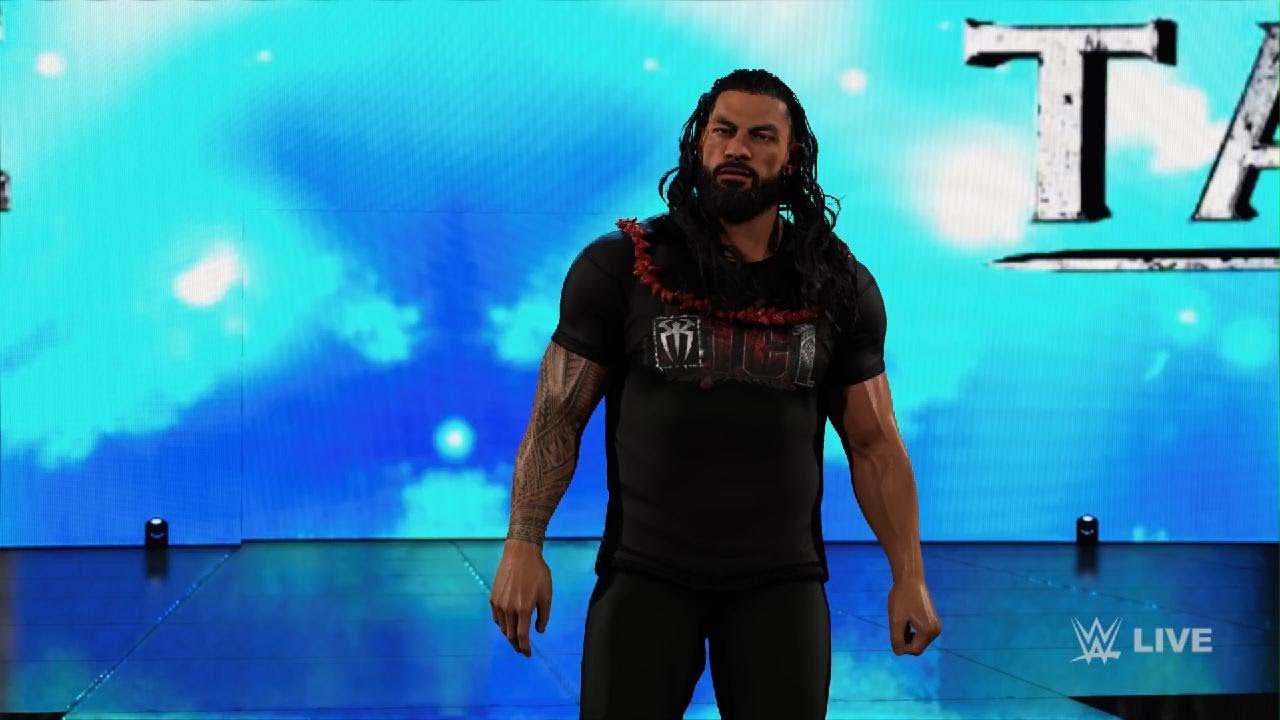 Roman Reigns.Entrance. WWE, 2K 24.