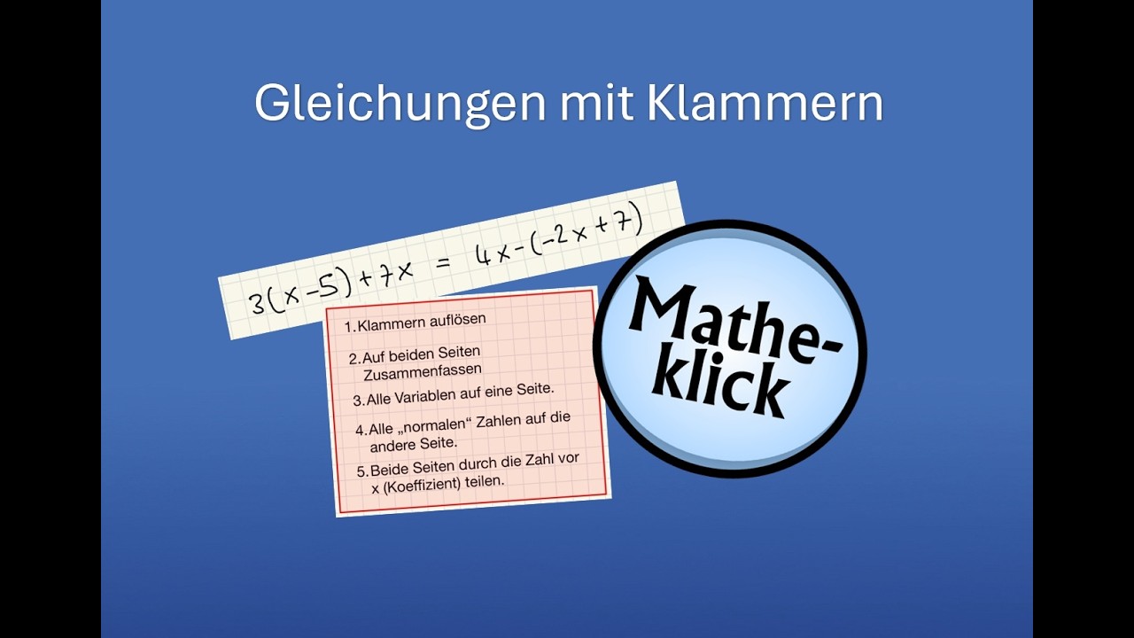 Gleichungen mit Klammern