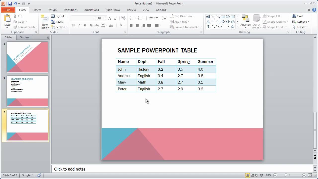 4 - PowerPoint 2010 Crash Course