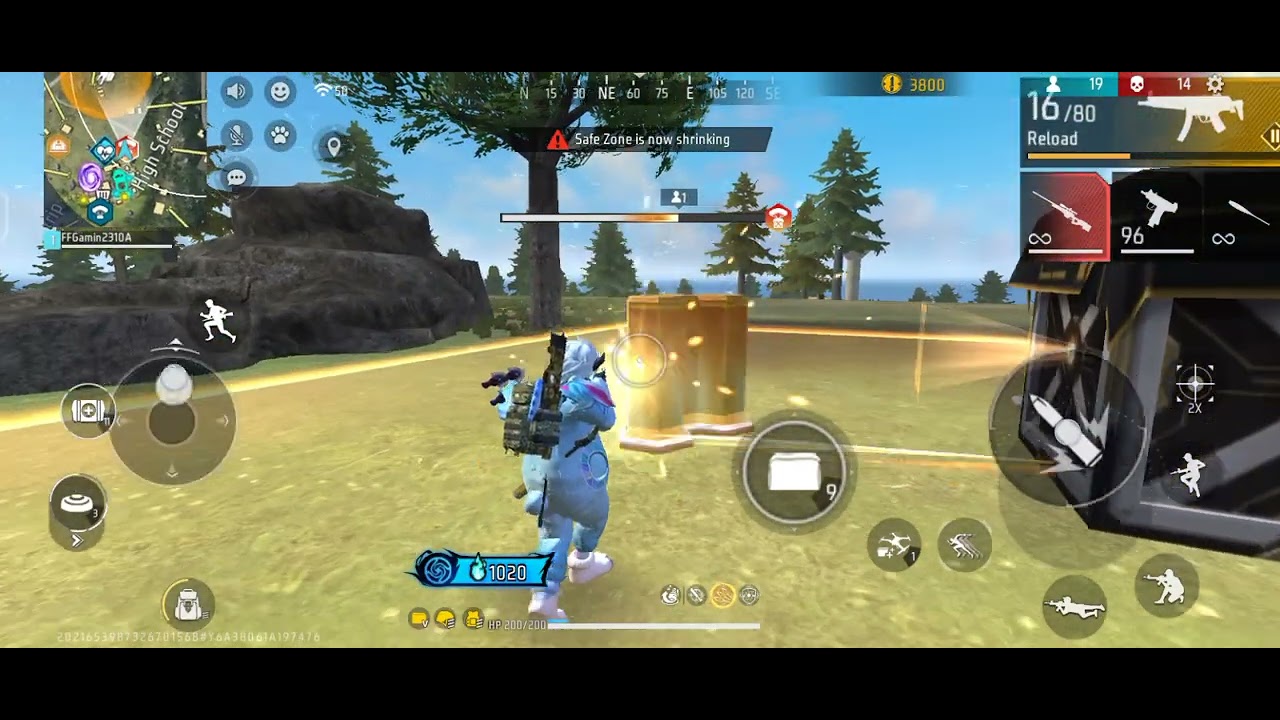 1 vs 4 free fire win by 18 kills