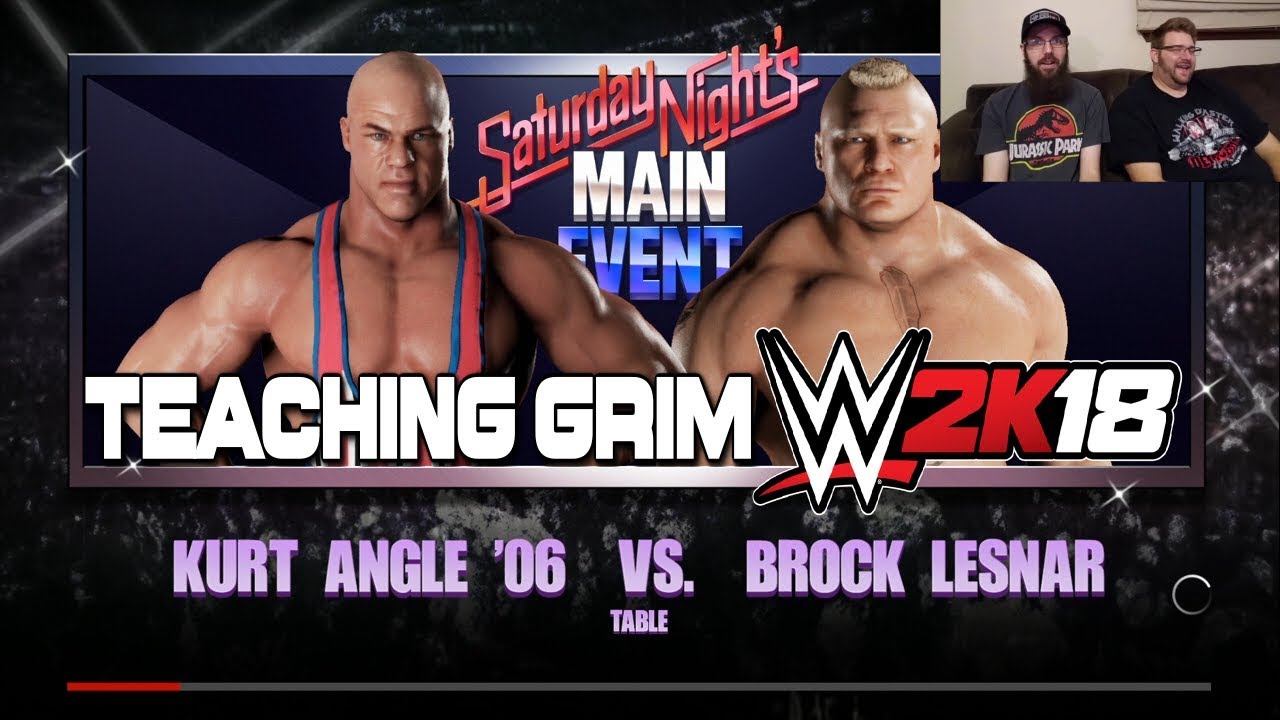 Teaching Grim some WWE 2K18