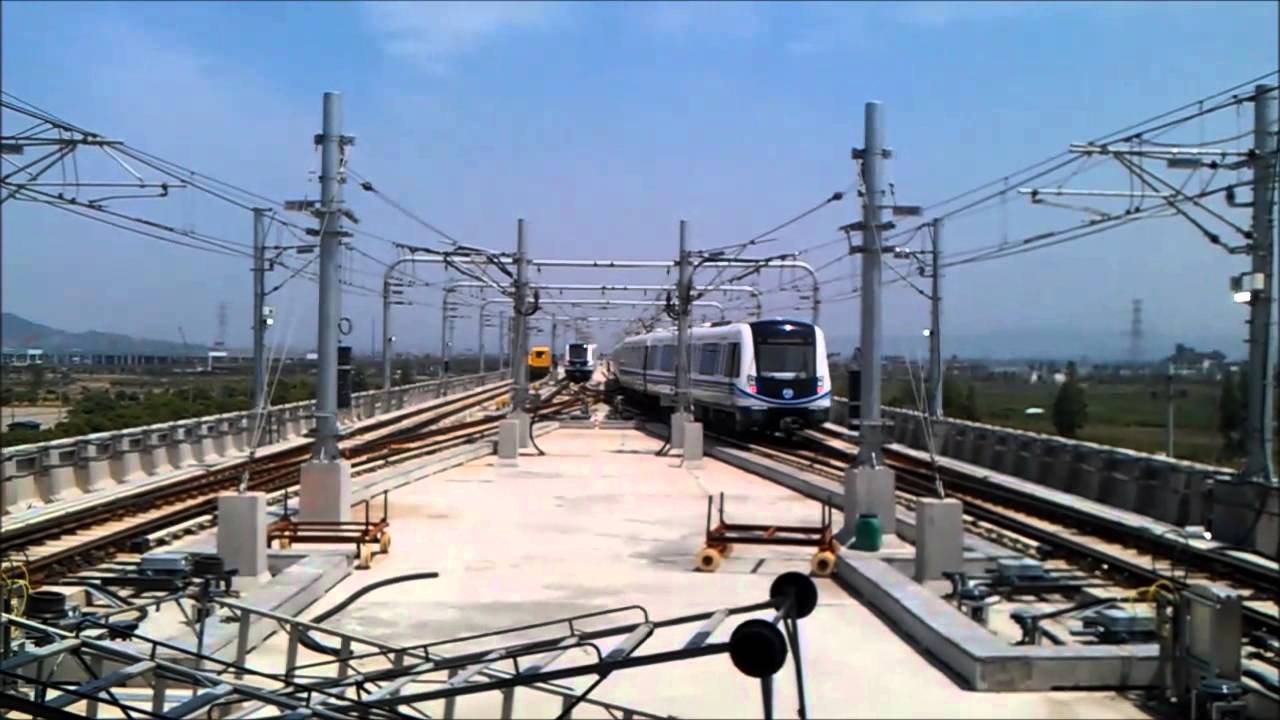 Ningbo Rail Transit Line 1 Train Terminating at Gaoqiao West Station