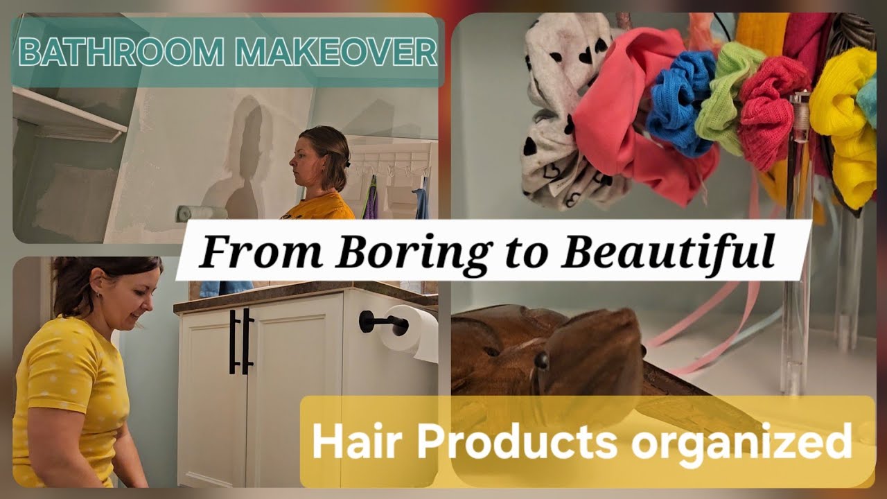 Daughter's Bathroom Makeover | A NEW Way to Keep Hair Products Organized