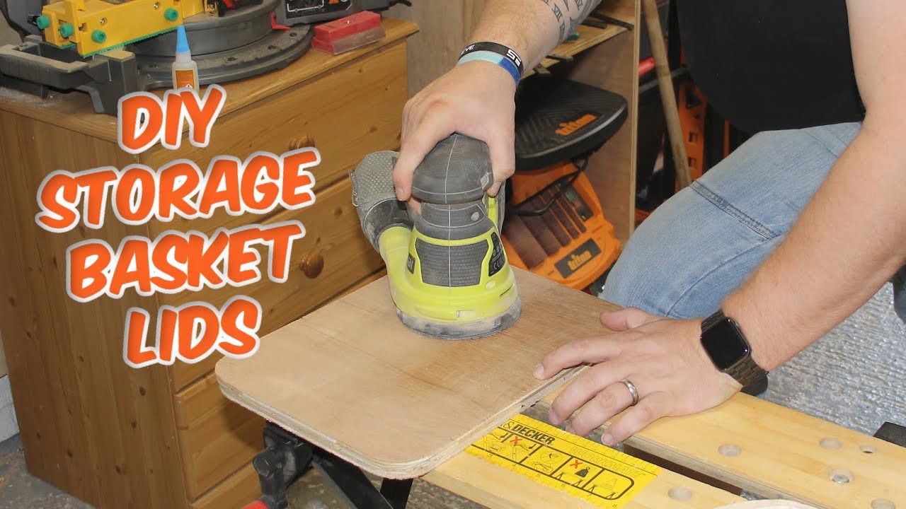 Make Your Own Lids For Cheap Storage Baskets