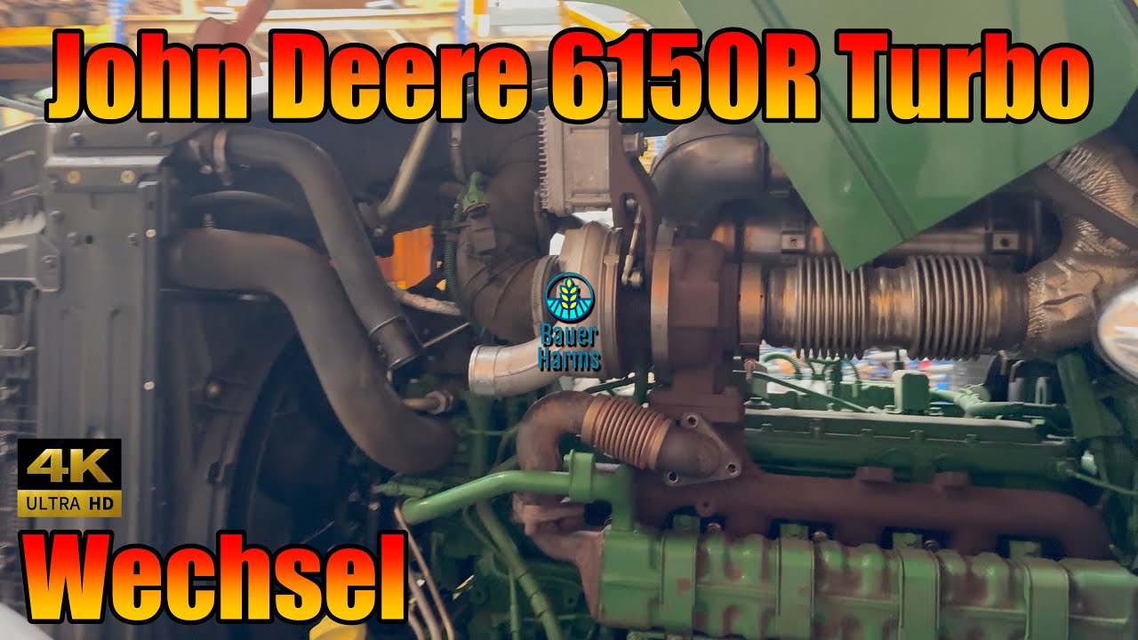 John Deere 6150r Turbolader tausch der alte 6 Zylinder
