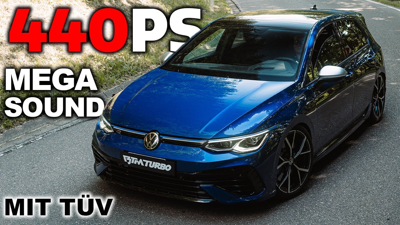 440PS & BRUTALER SOUND mit TÜV - VW Golf 8R - Für 2.0 TFSI - Downpipes, Offene Ansaugung - BTM Turbo