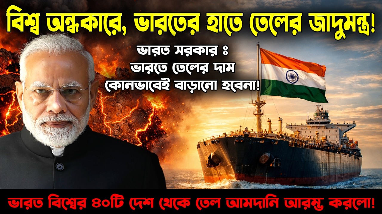 ভারতের মাস্টারস্ট্রোক! বিশ্বজুড়ে যুদ্ধের মাঝেও কীভাবে সস্তা হচ্ছে পেট্রোল-ডিজেল? 🇮🇳⛽ | Sushobhan