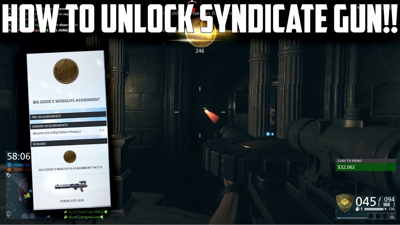 How to Unlock Syndicate Gun - Betrayal DLC Big Eddie's Wise Guys Assignment - Battlefield Hardline