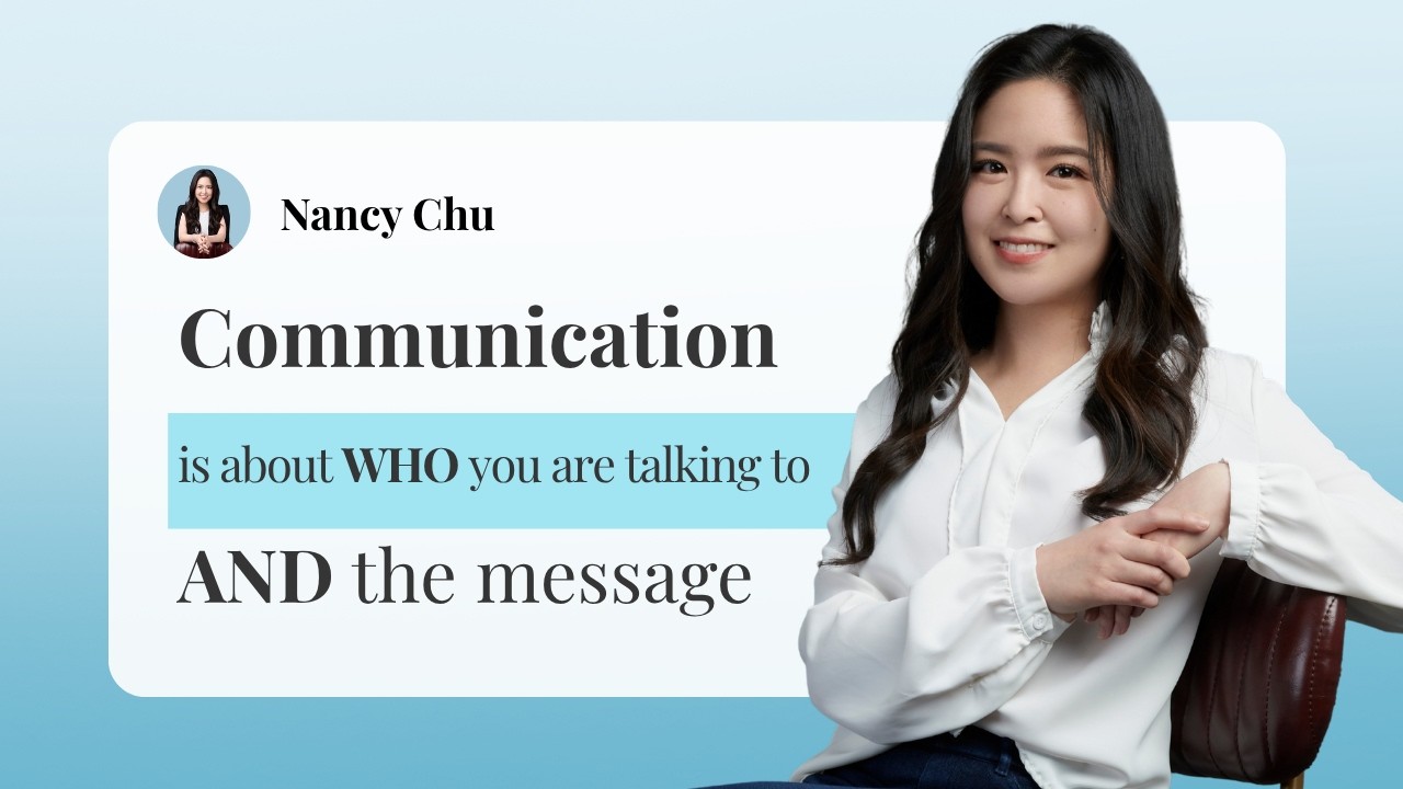 Communication is about the message AND who you are talking too