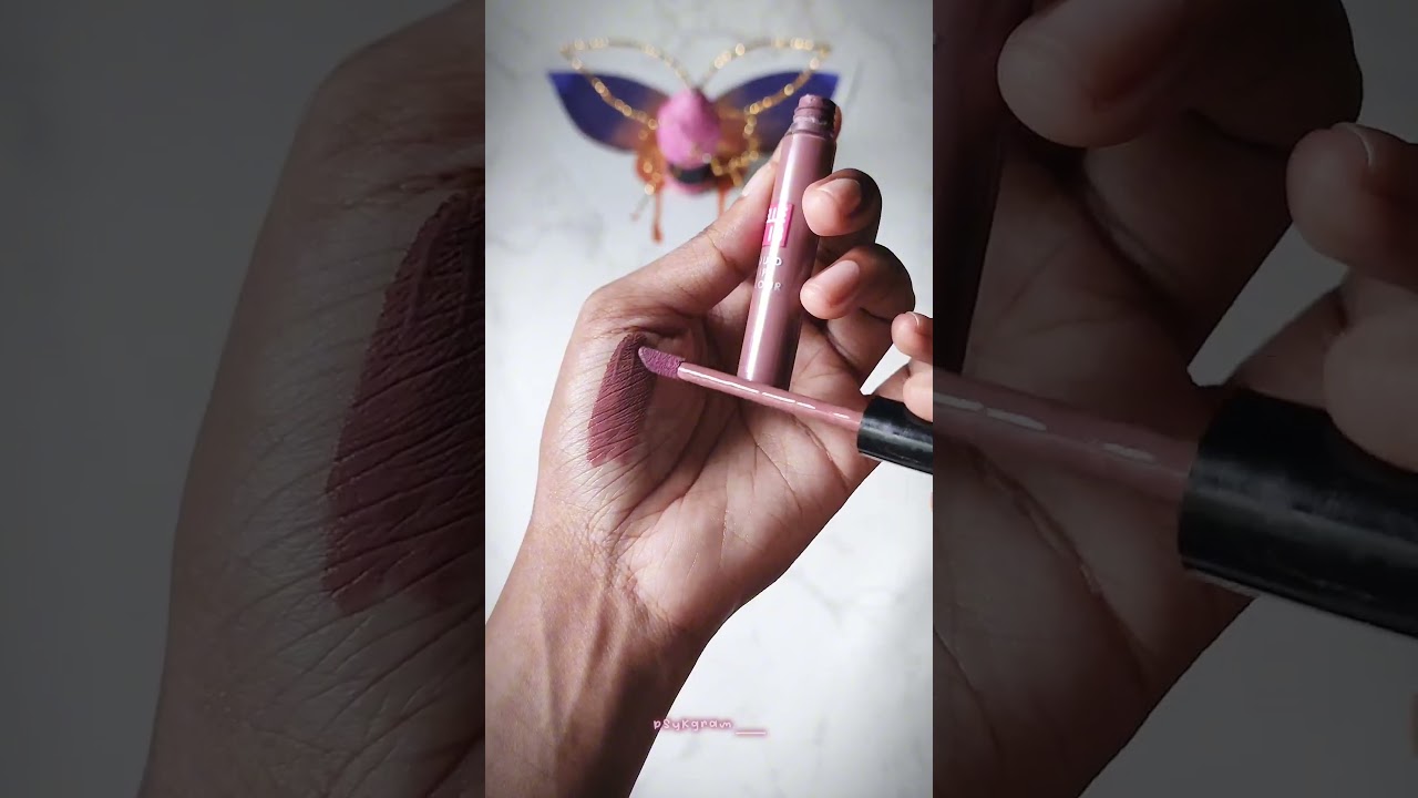 🎀✨ELLE 18 LIQUID LIP COLOUR B95 - NUDE CHARM🎀✨#asmr #beauty #shorts