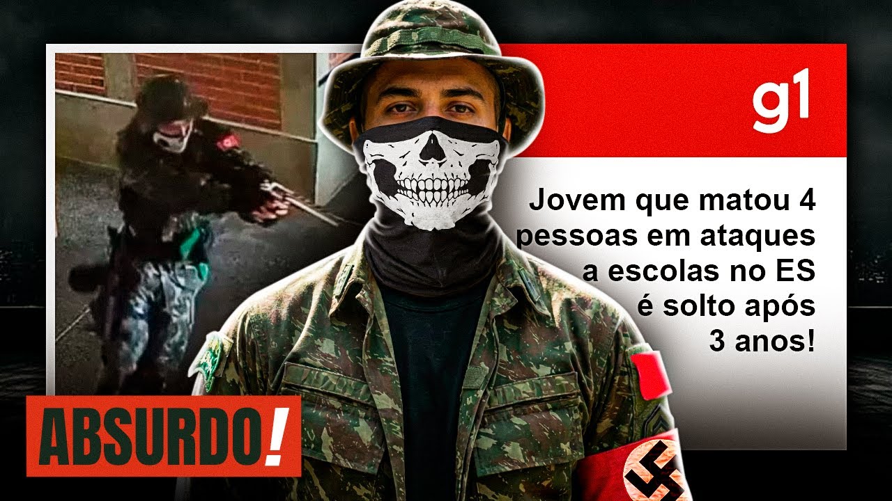 REVOLTANTE! MATOU 4 PESSOAS NUM ATAQUE A ESCOLA E T&Aacute; SOLTO!