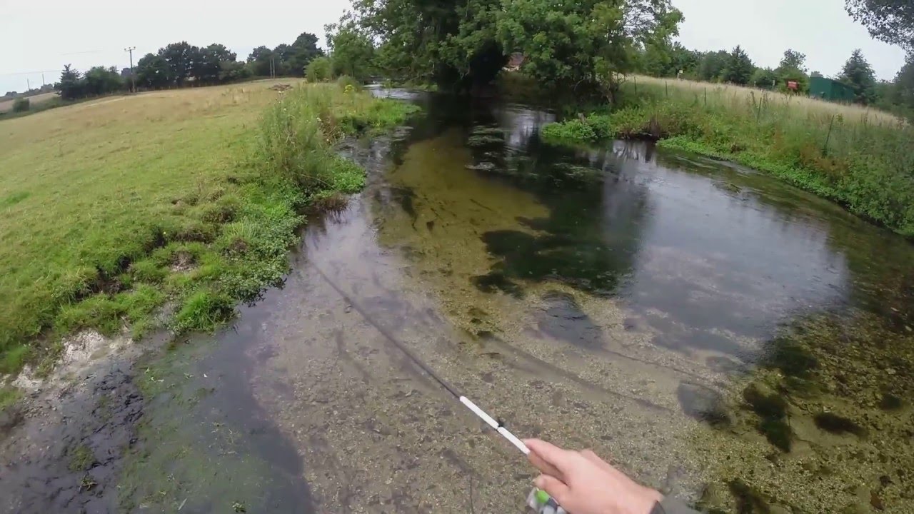 M&A Ultralight spinning  in the  river - GoPro Hero Fishing, UK Fishing