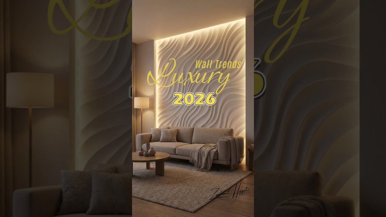 Modern Luxury Wall Design Ideas 2026 | Living Room & Bedroom Feature Walls