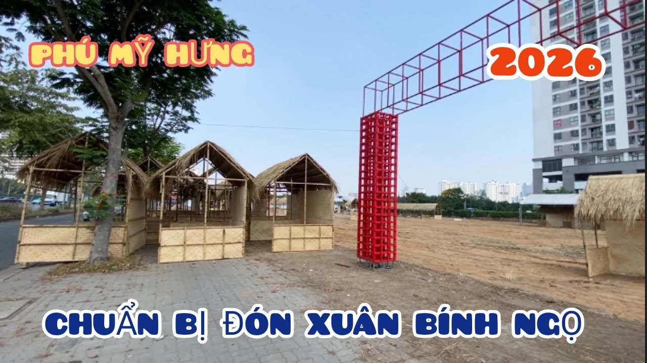 Dạo Quanh Các Con Đường Trong Khu Đô Thị Phú Mỹ Hưng . Chuẩn Bị Đón Xuân Bính Ngọ 