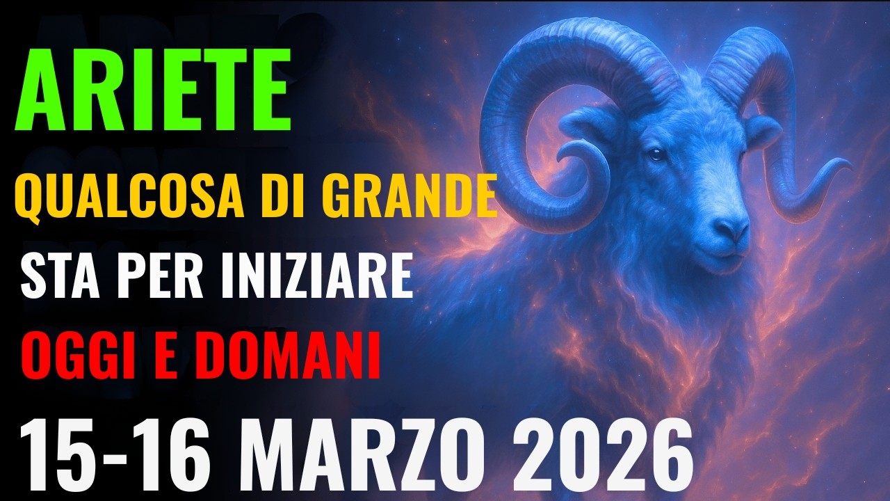 ♈ ARIETE — POTRESTI SENTIRE QUESTO CAMBIAMENTO OGGI… 🔥 15-16 MARZO 2026!
