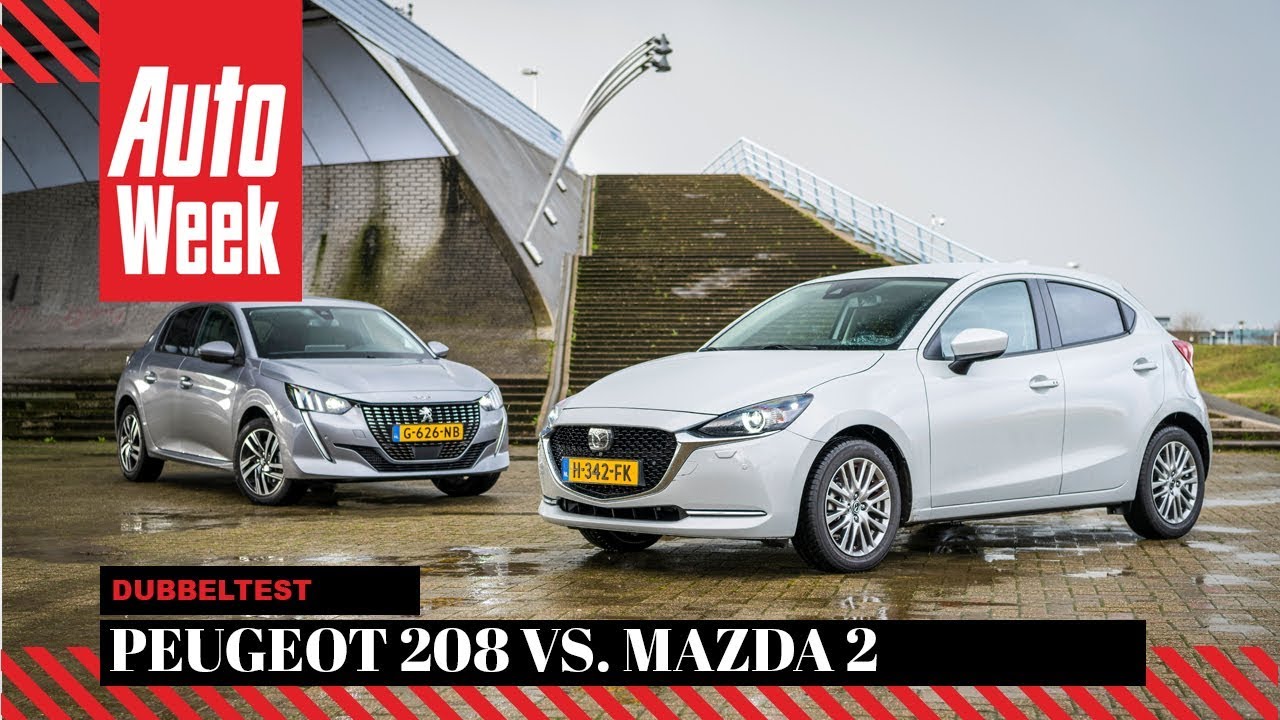 Mazda 2 vs. Peugeot 208 - AutoWeek Dubbeltest - English Subtitles