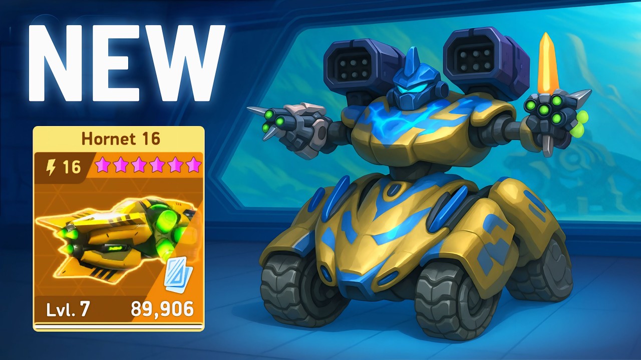 NEW WEAPON Hornet 16 with Panther Dreadnought Salvor - Mech Arena Update