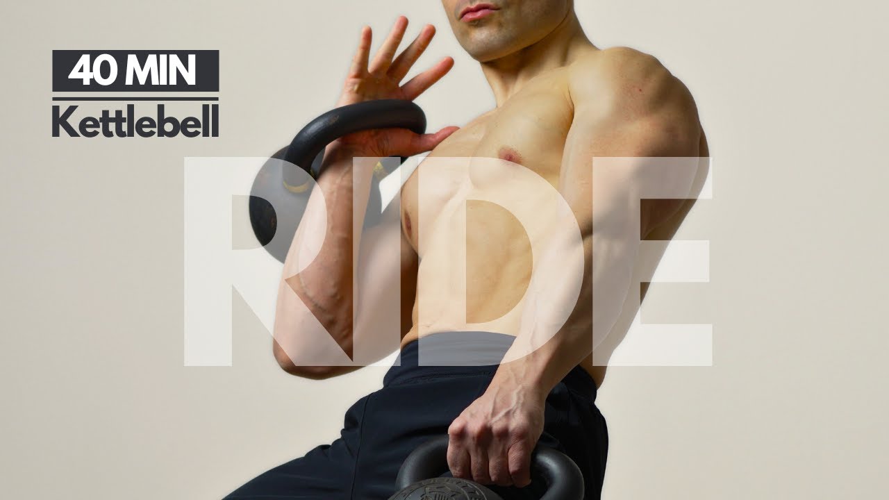 40-минутная тренировка с гирей на всё тело | Сила, комбо и взрывное завершение без повторений