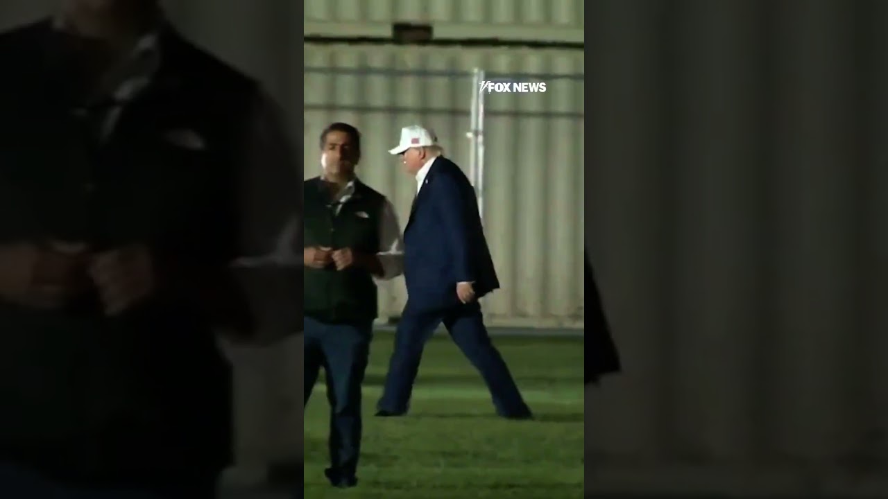 Trump returns to White House after leaving Camp David earlier than expected #shorts #foxnews #us