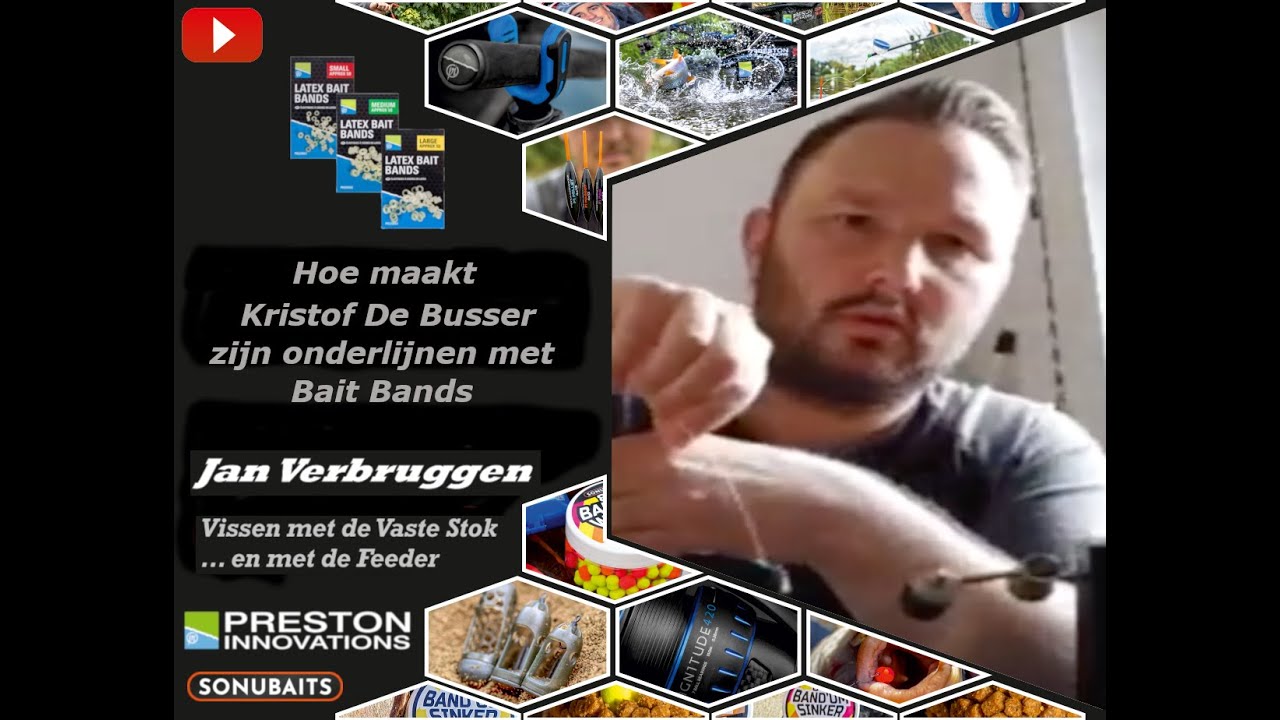 Hoe maakt Kristof De Busser zijn onderlijnen met Bait Bands   HD 720p