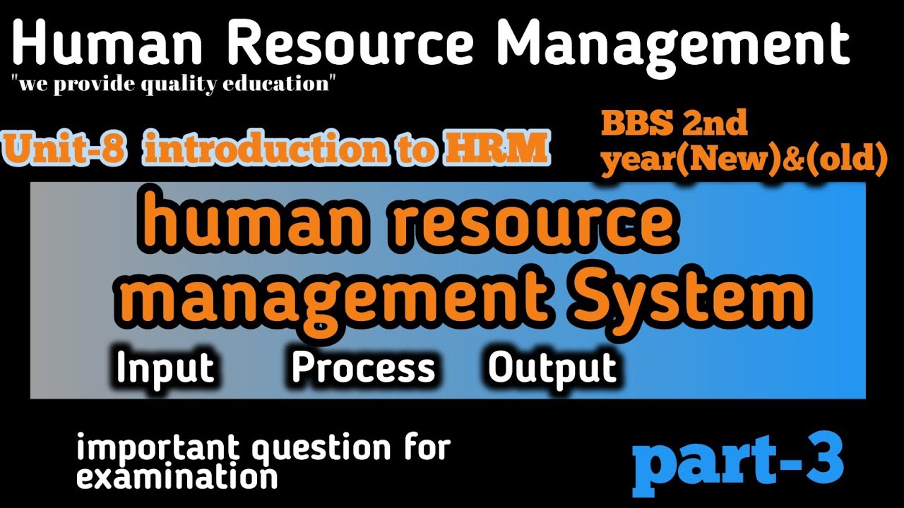Human resource management system//bbs second year//Human resource management in nepali//BBA,BBM,MBS