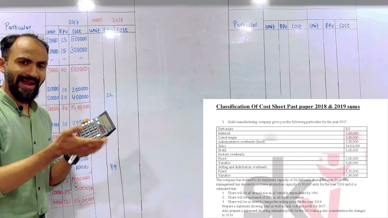 #5 Classification of Cost and Cost Sheet | Cost Accounts | T.Y.B.Com Sem-5| S.Y.BAF | SEM 3 |