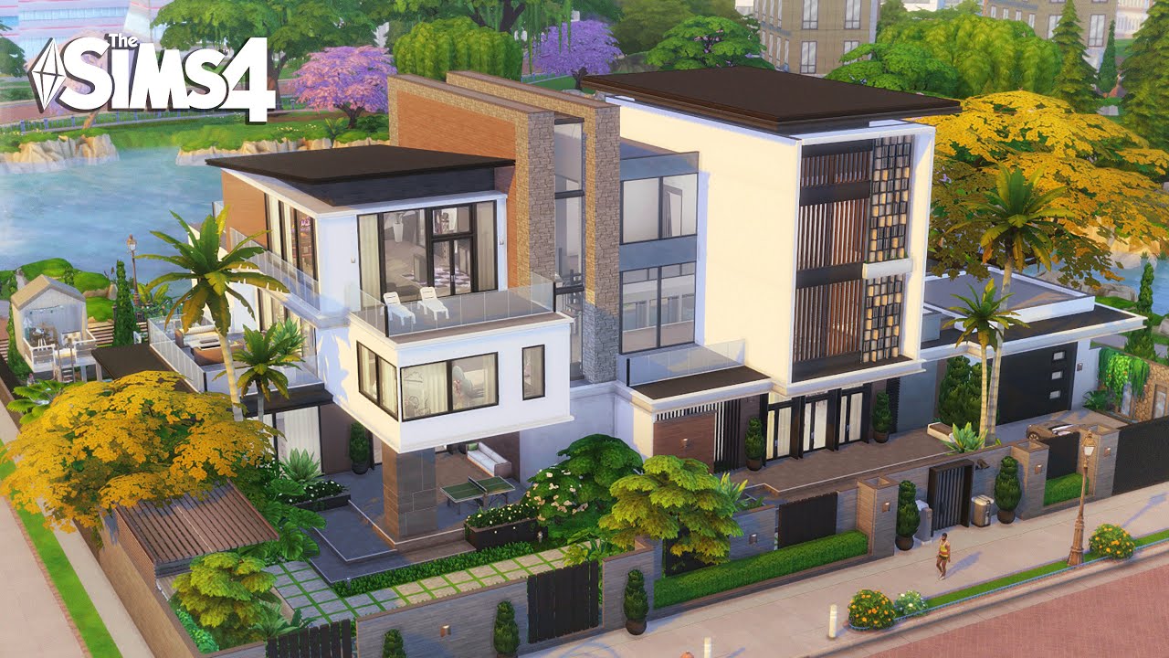 Large MODERN Luxury Home | Newcrest | The Sims 4 | No CC | Stop Motion Build