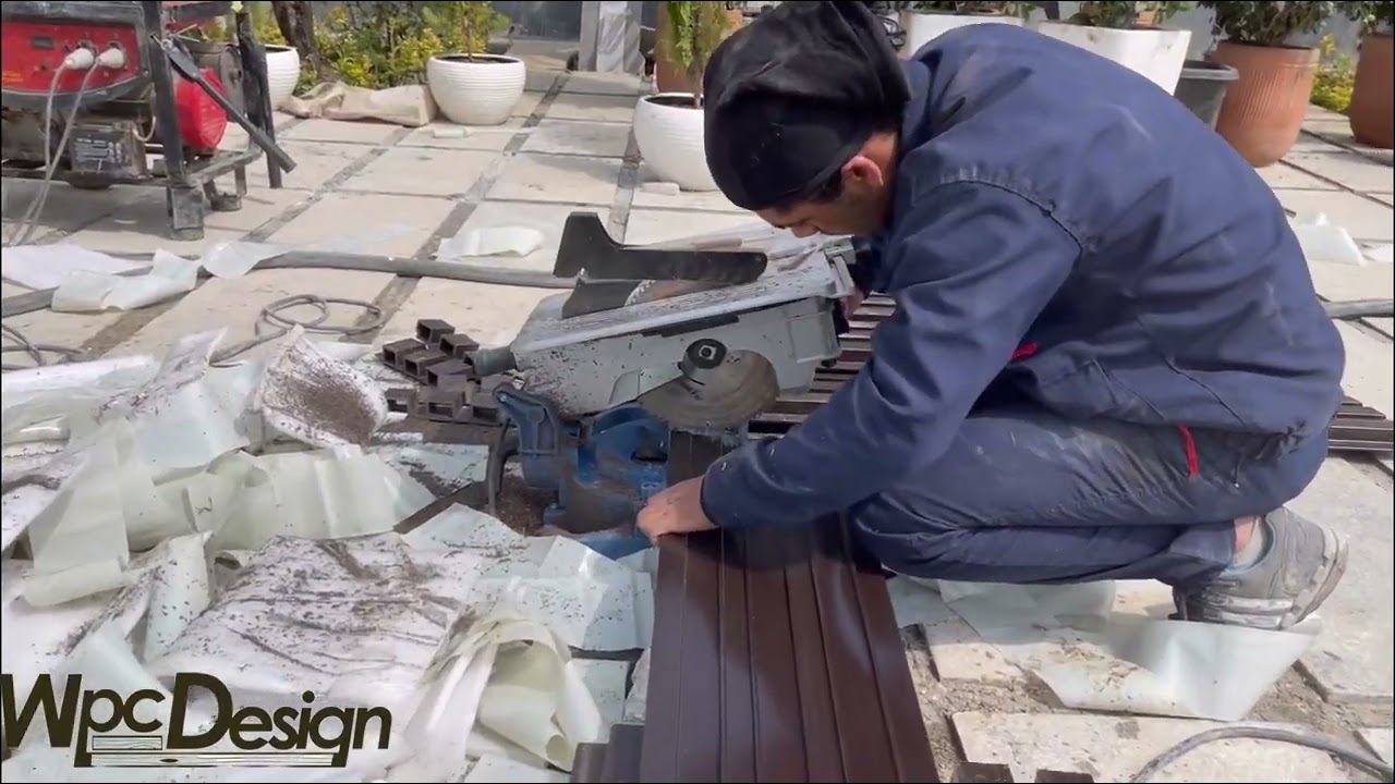نصب چوب پلاست چهارباغ # چوب پلاست # woodplast#wpcdesign #design#دیزاین #کرج‌چوب‌پلاست
