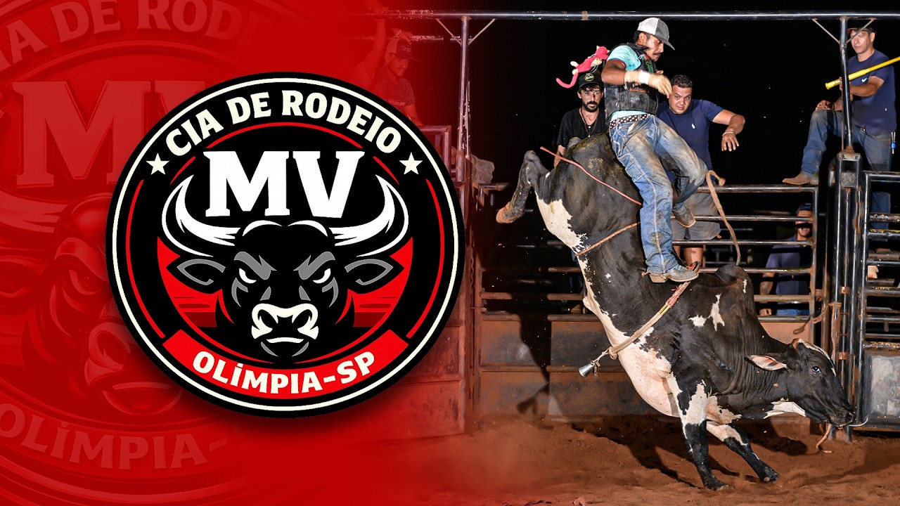 TREINO EM TOUROS NA CIA DE RODEIO MV - OLÍMPIA/SP
