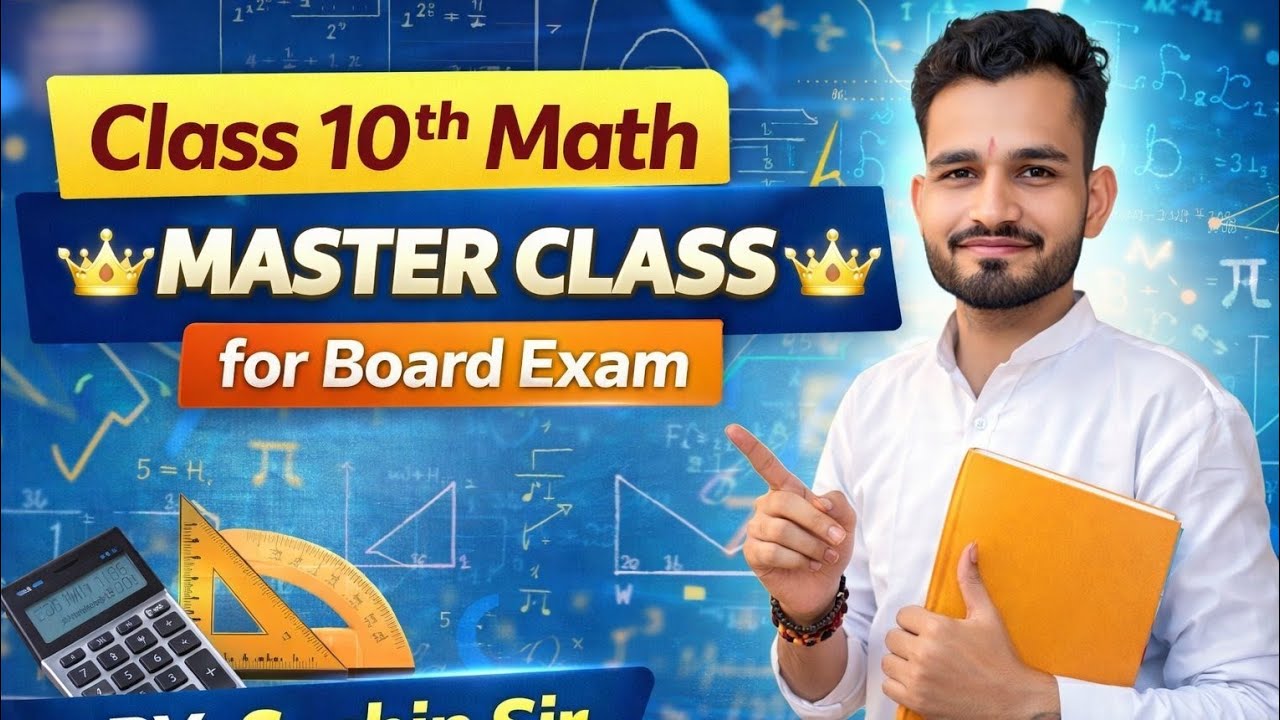 Class 10th Math 👑MASTER CLASS👑 for Board Exam75में75लाने कीGuarrenteBySpsir#examhacks #boardexam2026