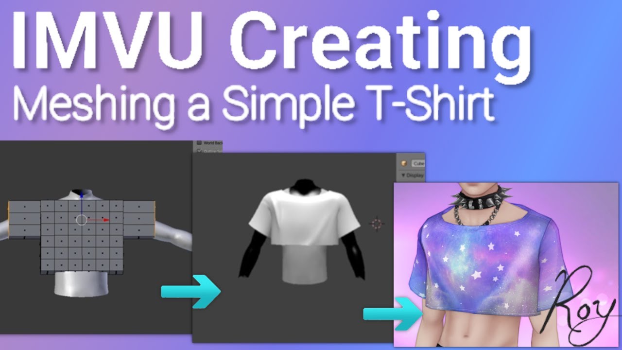 IMVU Creating: Meshing a Shirt