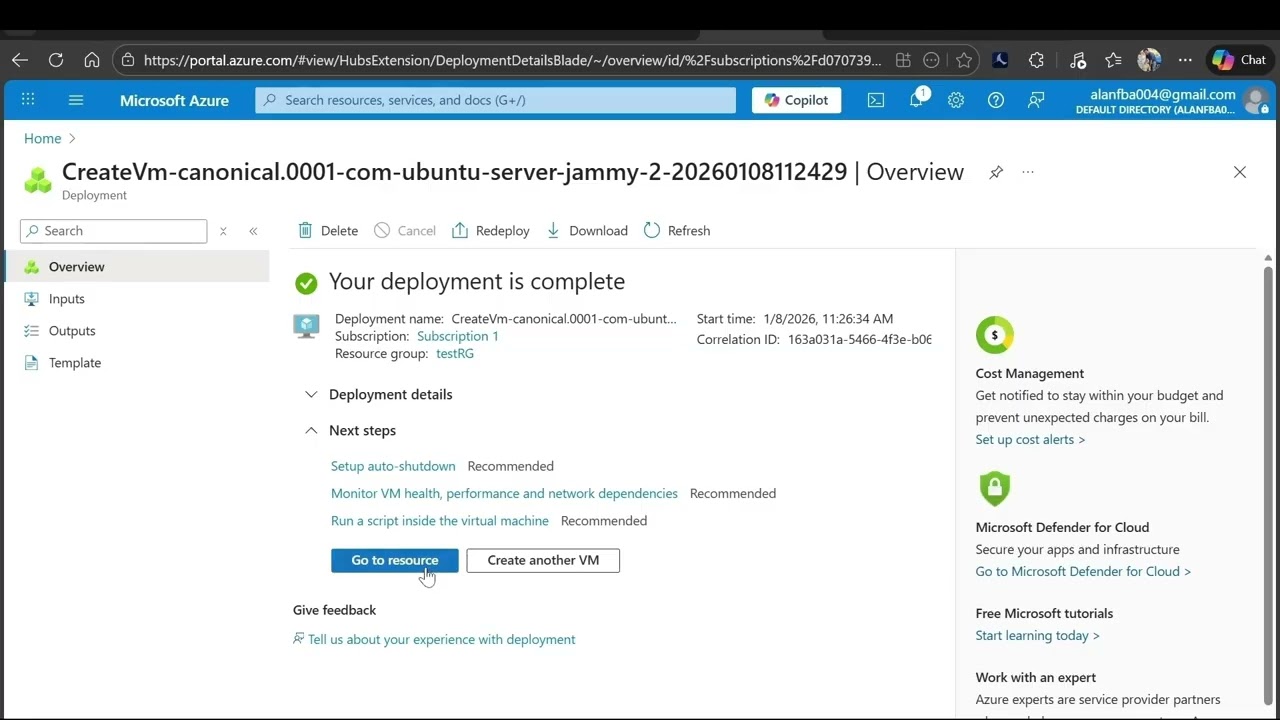 2 - Azure Linux VM for Azure DevOps | Create VM & Connect via SSH (Self-Hosted Agent Setup)